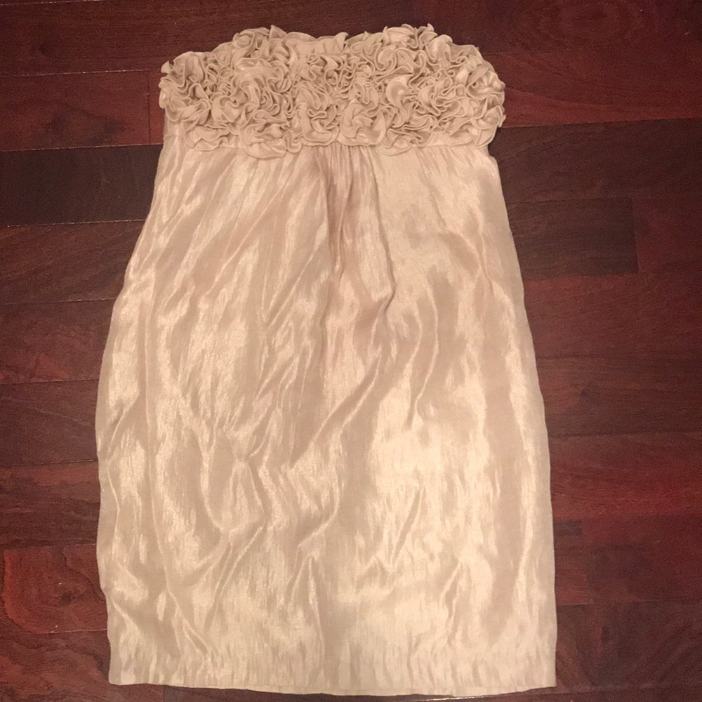 Champagne colored cocktail dress